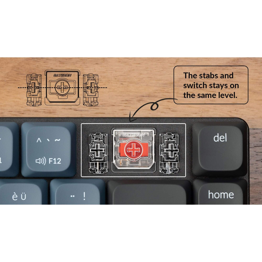 Clavier mécanique Keychron K7 Pro Hot-Swap Swiss Layout (ISO-CH)
