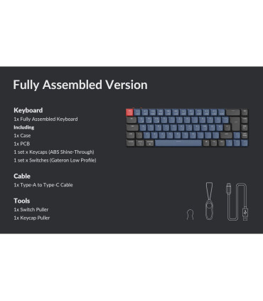 Clavier mécanique Keychron K7 Pro Hot-Swap Swiss Layout (ISO-CH)