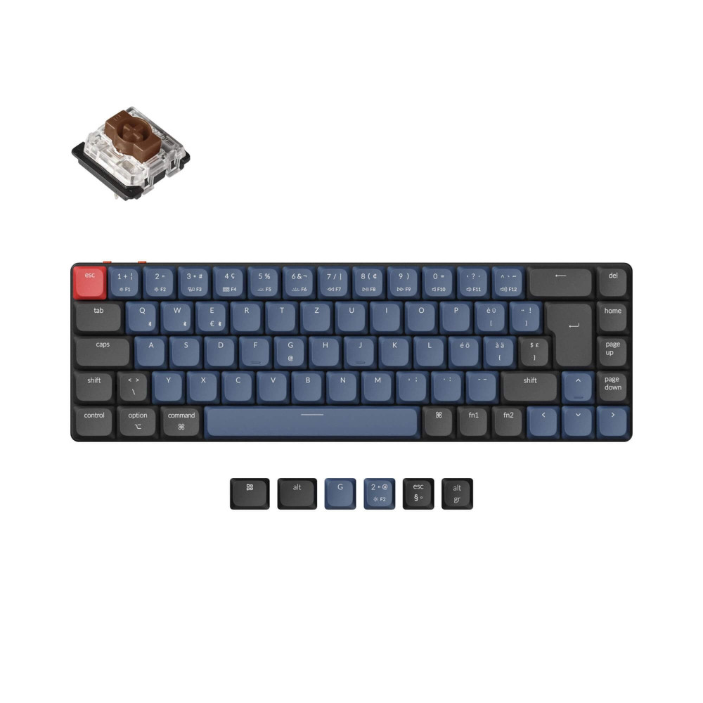 Clavier mécanique Keychron K7 Pro Hot-Swap Swiss Layout (ISO-CH)