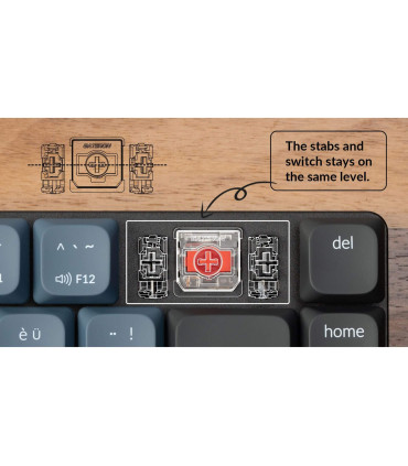 Clavier mécanique Keychron K7 Pro Hot-Swap Swiss Layout (ISO-CH)