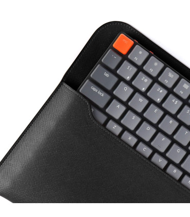 Keychron K3 Travel Pouch Saffiano Leather Orange