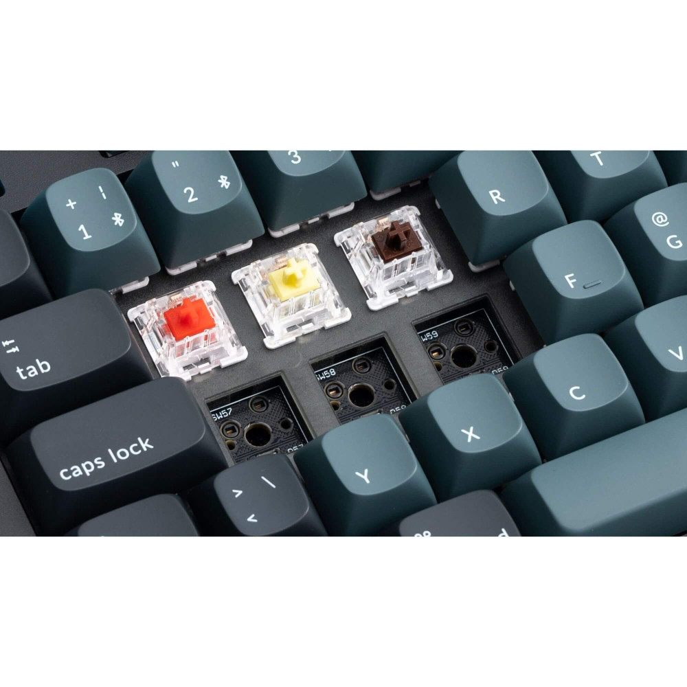 Keychron Q5 Pro Interrupteur banane QMK noir (ISO-CH) avec bouton