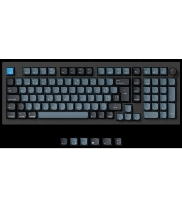 Keychron Q5 Pro Interrupteur banane QMK noir (ISO-CH) avec bouton