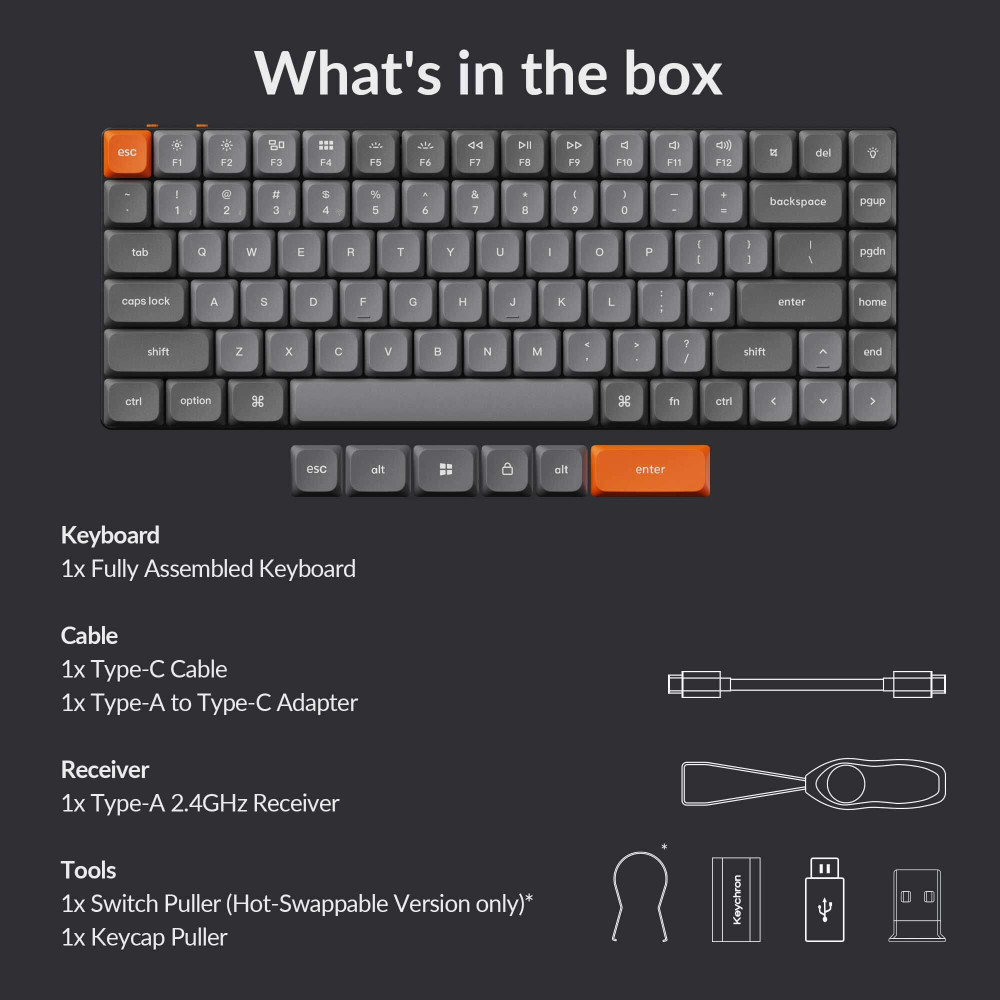 Keychron K3 Max: Kompakte kabellose mechanische Tastatur