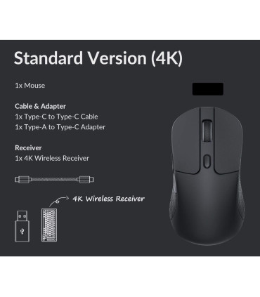 Élargissez votre configuration avec la souris sans fil M3 Keychron - 4000 Hz